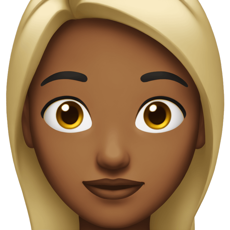 Unibrow girl emoji