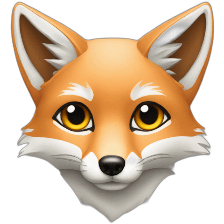 grey fox with  hamradio emoji