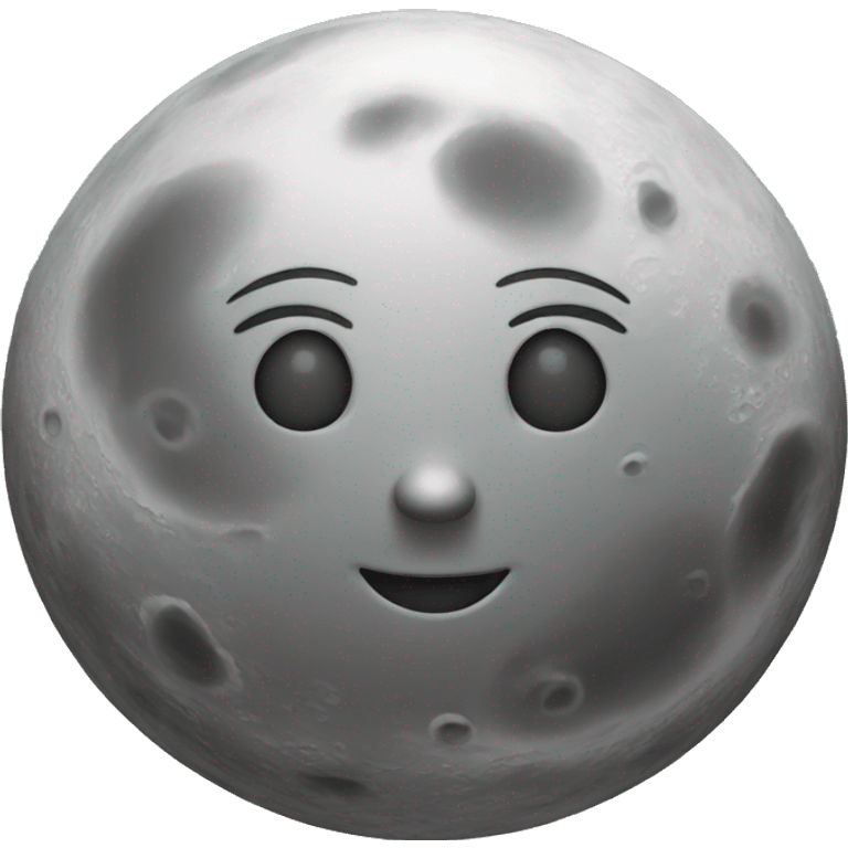 Moon silver emoji