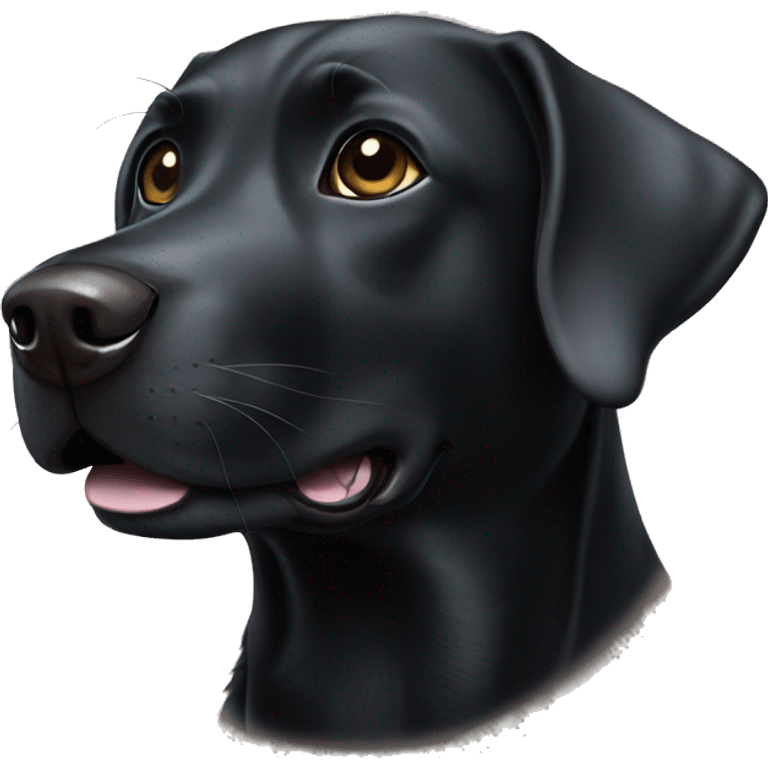 black labrador showing thumbs up emoji