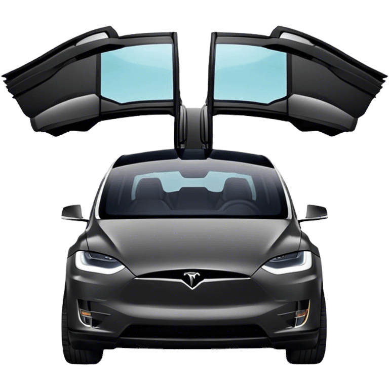 Tesla Model X - Tesla (Model Year: 2022) (Iconic colour: Black) emoji