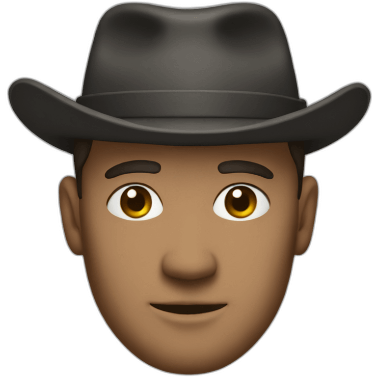 man in withard hat emoji