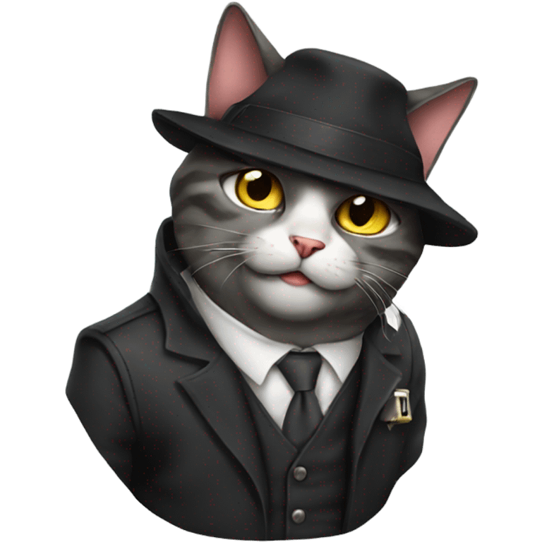 Gangster cat emoji