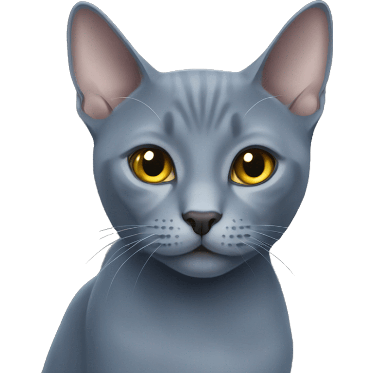 Russian blue cat emoji