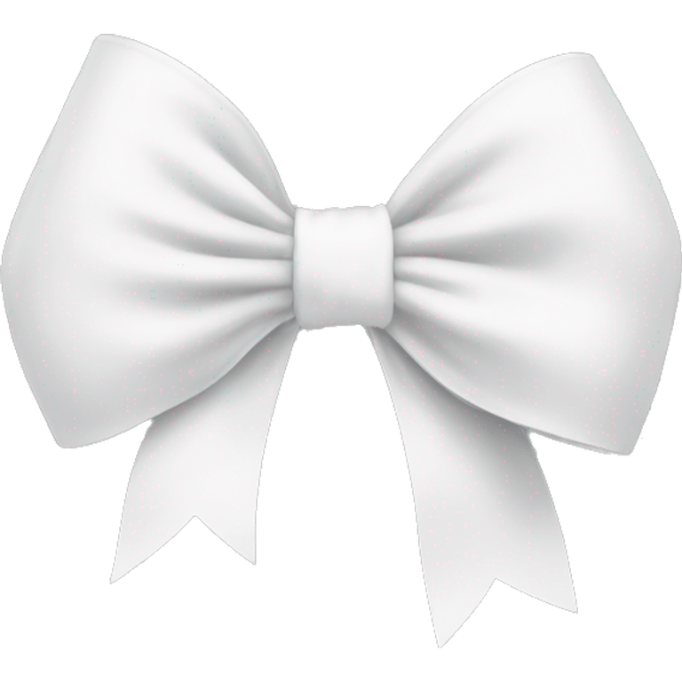 White bow ￼ emoji