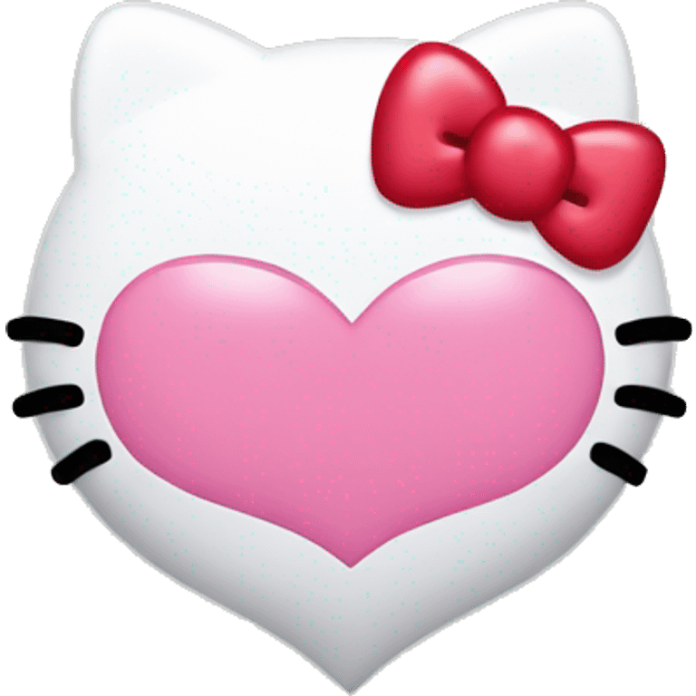 hello kitty heart emoji