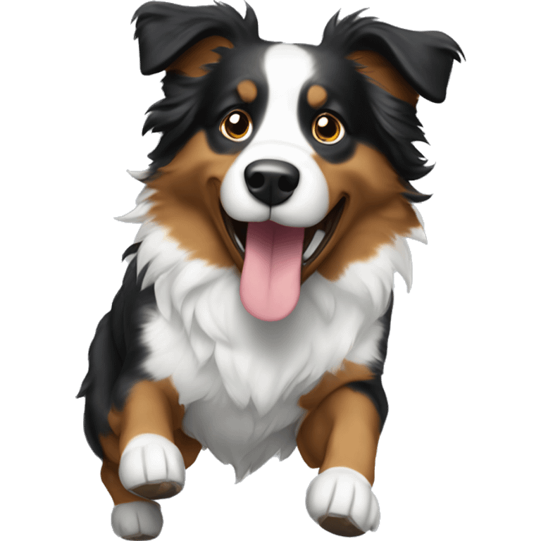 Anvil with Jumping Australian shepherd  emoji