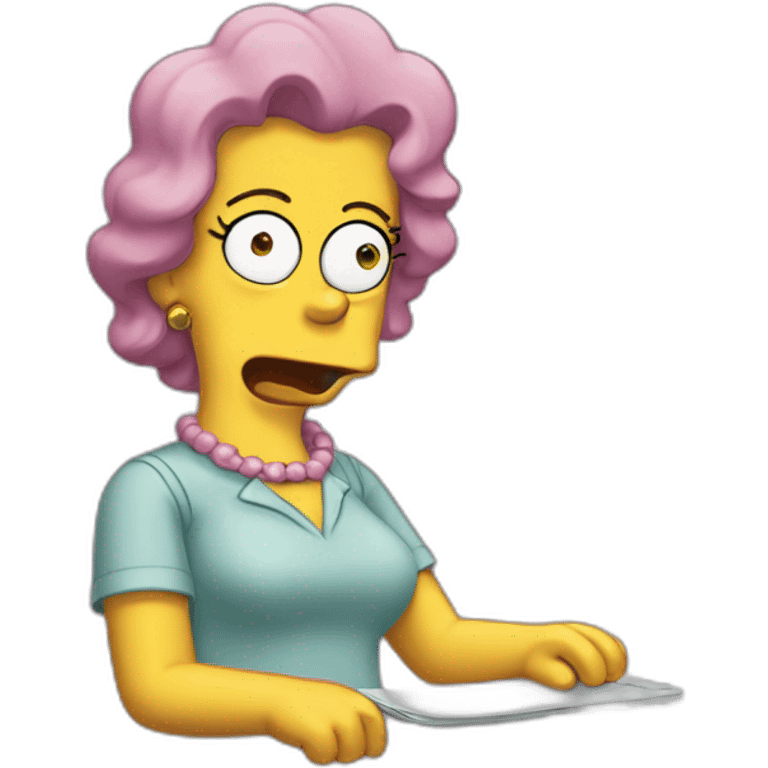 Maggie the simpsons emoji