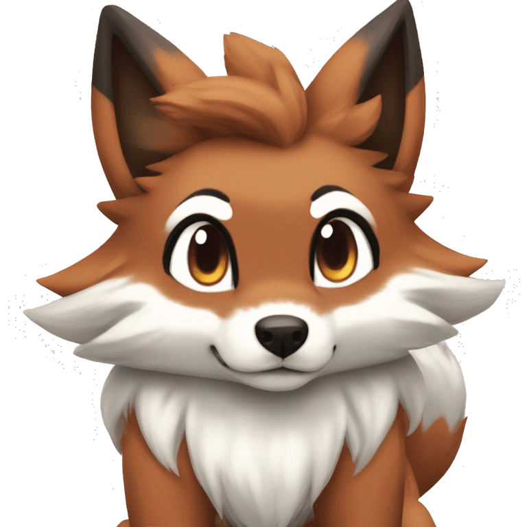 Lycanroc Vulpix Rocruff Eevee emoji