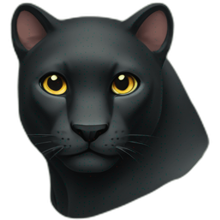 black pantera animal with a bush emoji