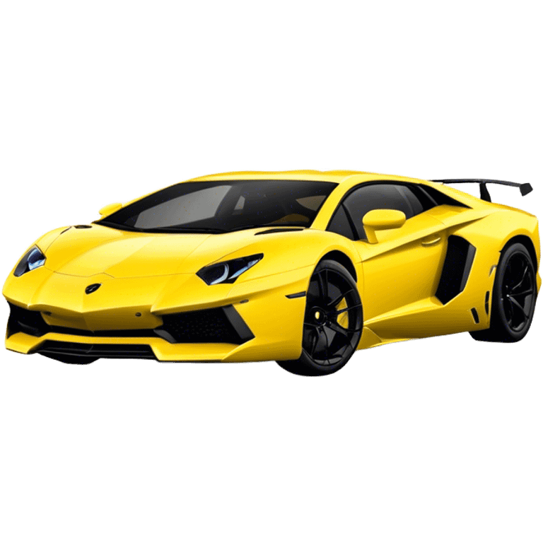 Lamborghini Aventador - Lamborghini (Model Year: 2021) (Iconic colour: Yellow) emoji