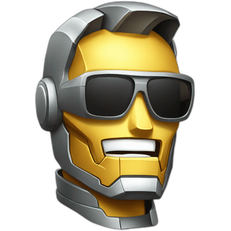 iron man with sun glasses emoji