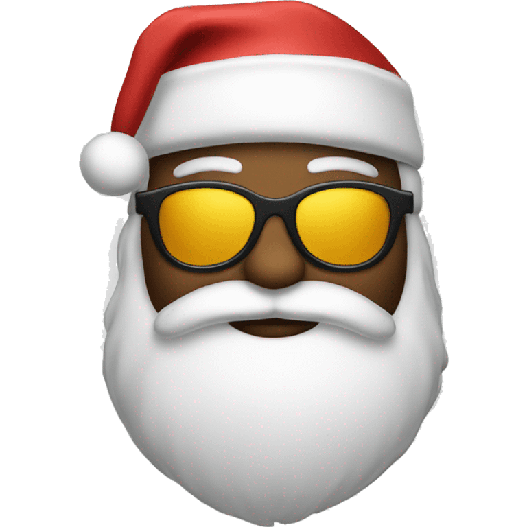 Santa with sunglasses  emoji