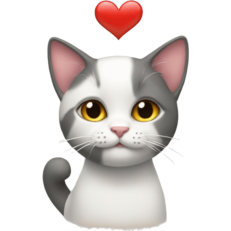 Heart wiht cat emoji