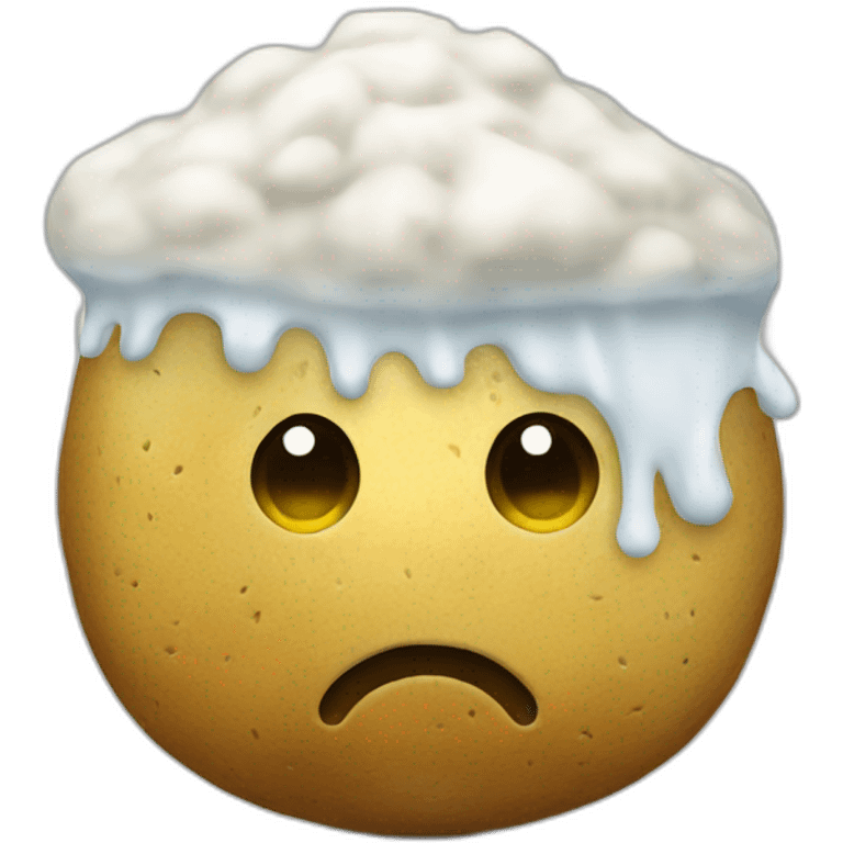 a cold potato emoji