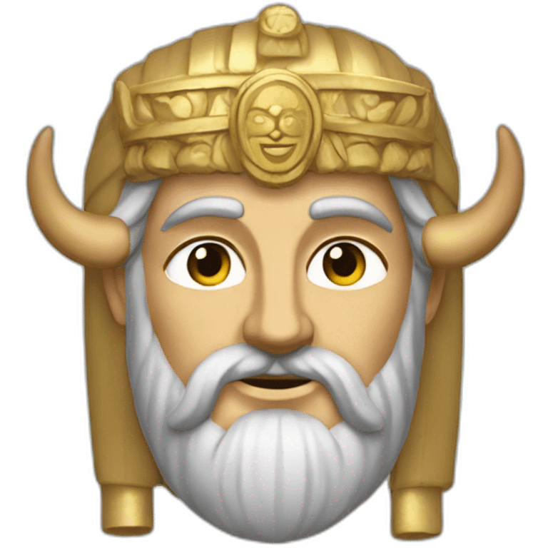 cyrus the great with two horns emoji