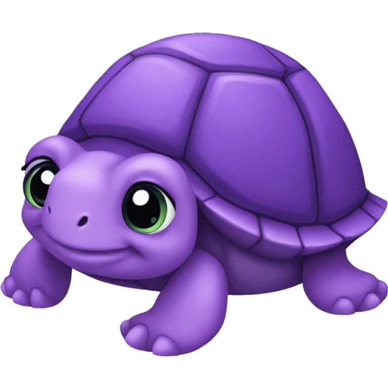 cute purple turtle emoji