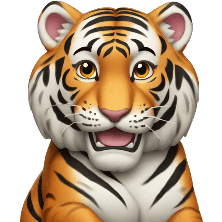 Bengal tiger praying  emoji