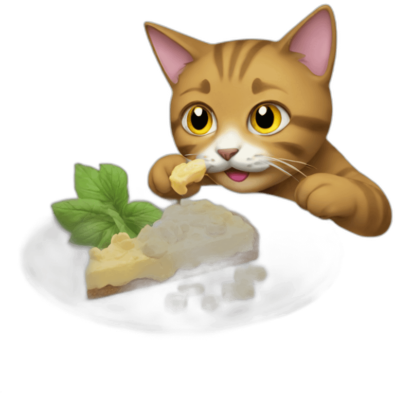 Cat eating chreese emoji