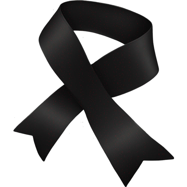 Black ribbon classy emoji