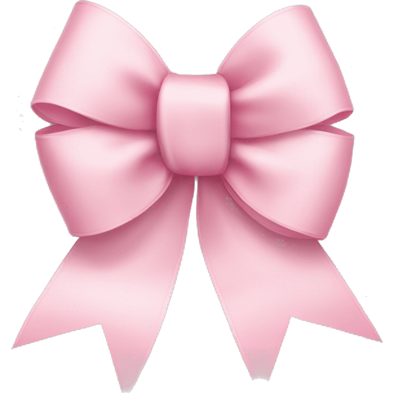 light pink ribbon bow emoji