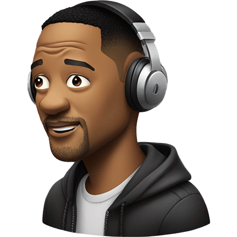 Will smith listening music emoji