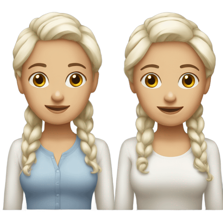 White twin 30 years old women emoji