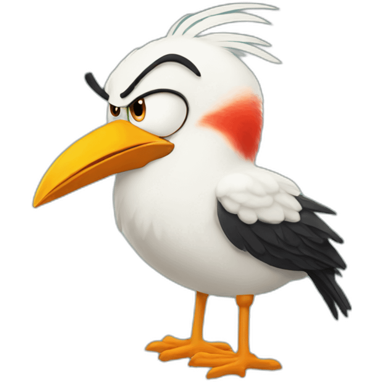 angry birds stork emoji