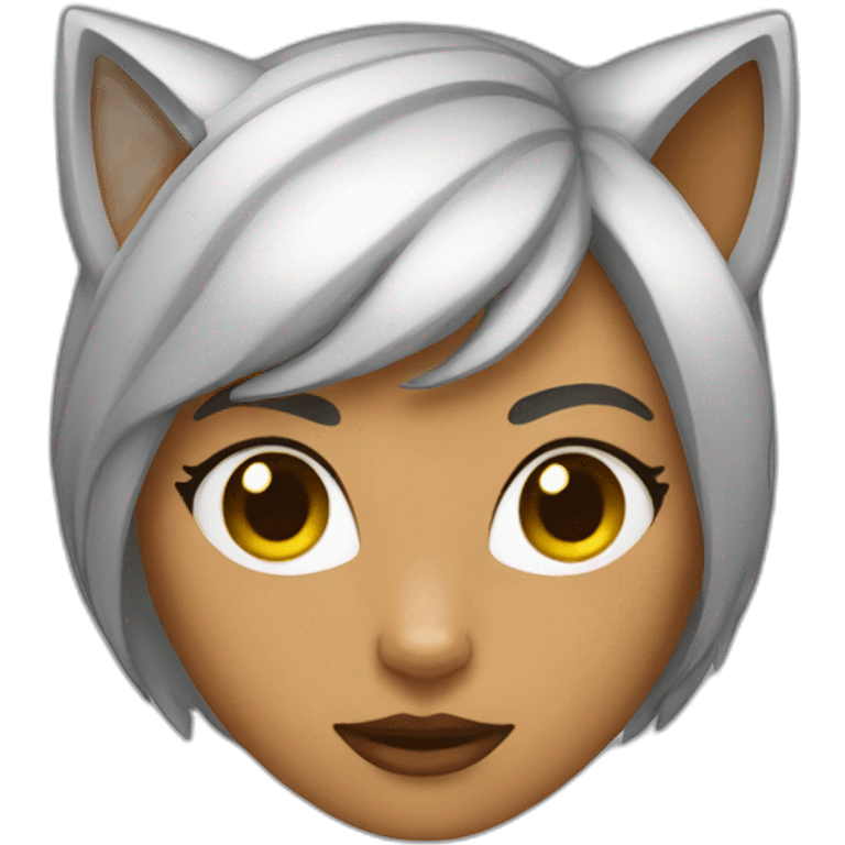 Cat woman emoji