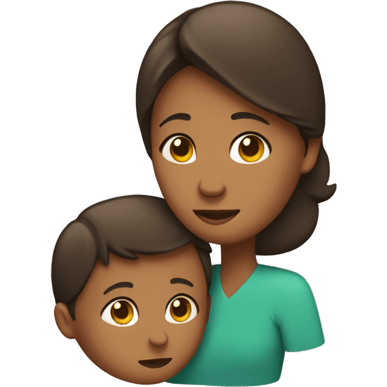 Mom holding son emoji