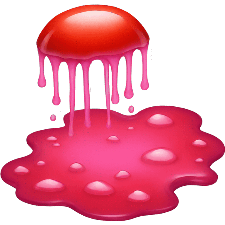 red jelly puddle emoji