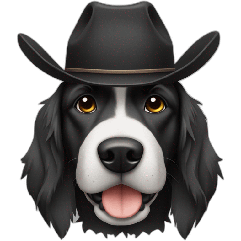 black-dog-wearing-cowboy-hat emoji