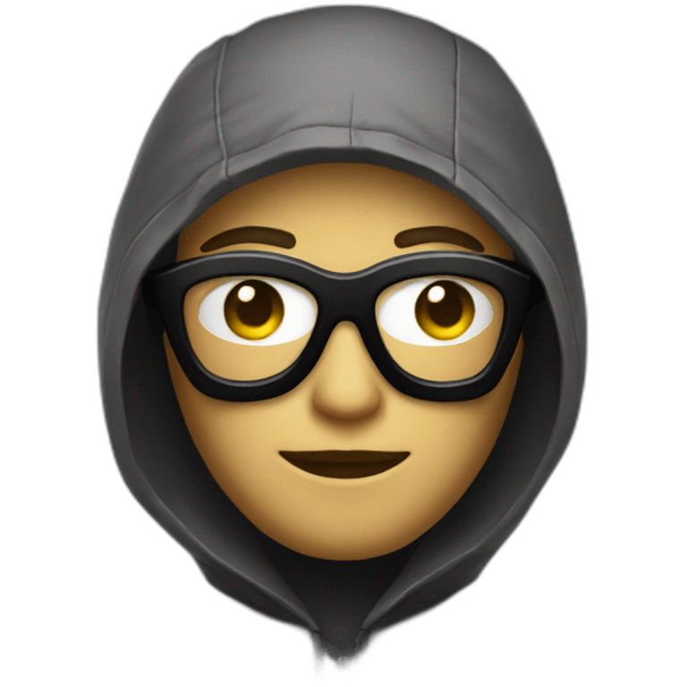 hacker with black googles emoji