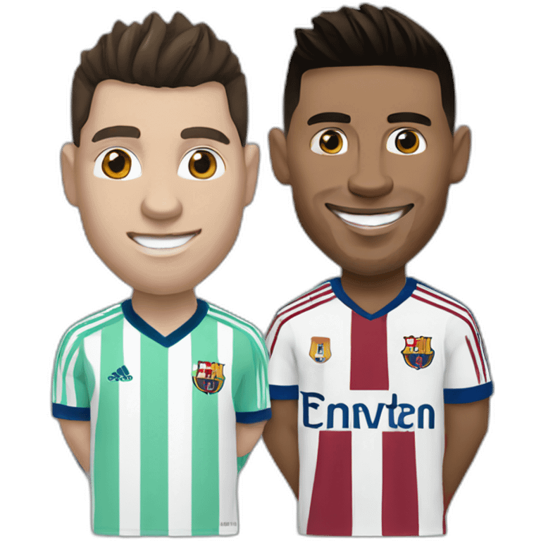 ronaldo & messi emoji