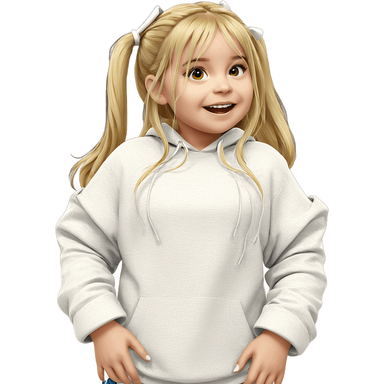 blonde twintails solo style emoji