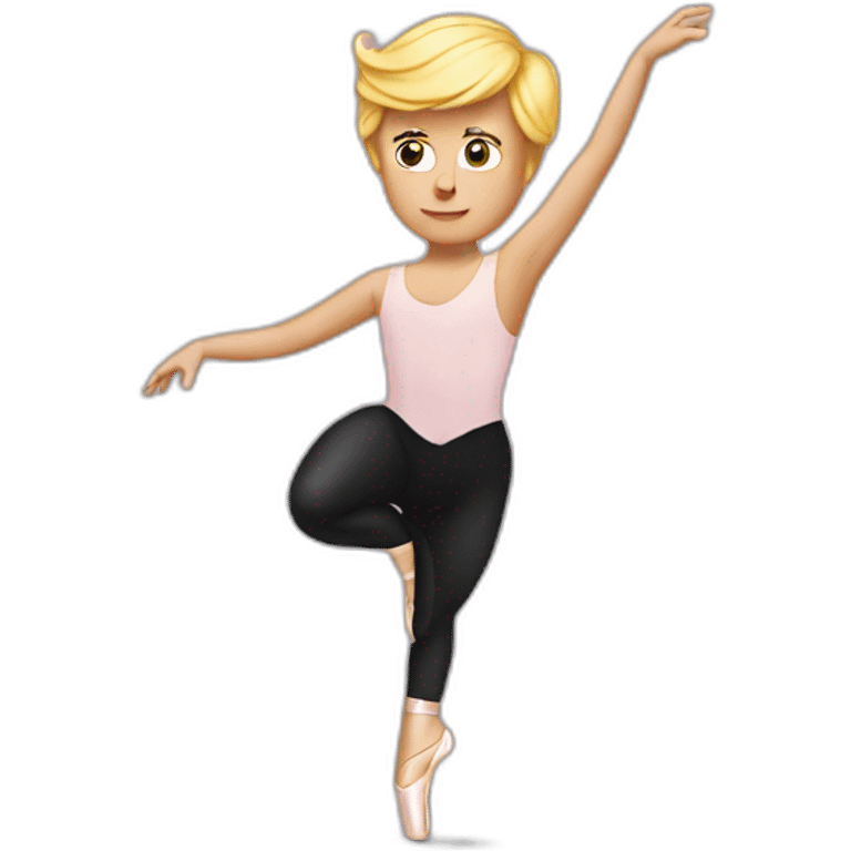 Trump as ballet dancer emoji