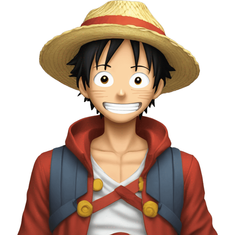 Luffy qui fait un coeur pour Moha emoji