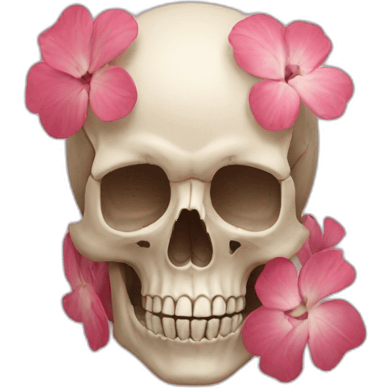 flower shaped skull emoji