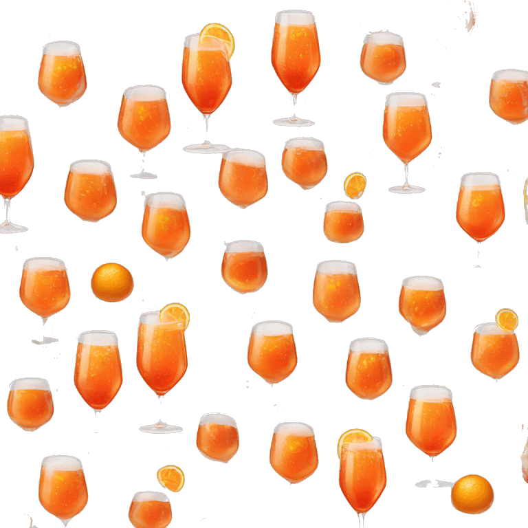 Glass of aperol Spritz  emoji