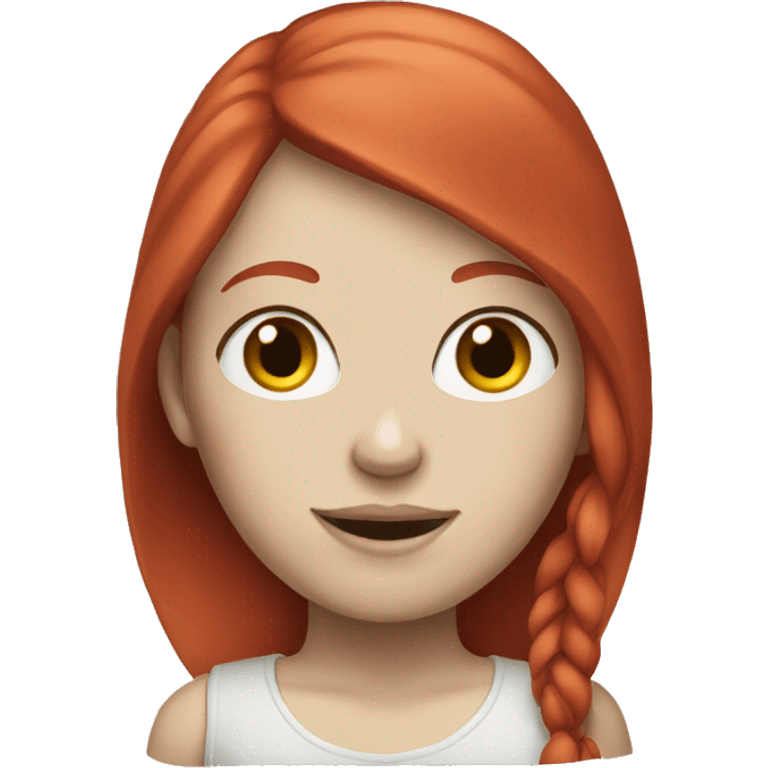 pale girl with red hair  emoji