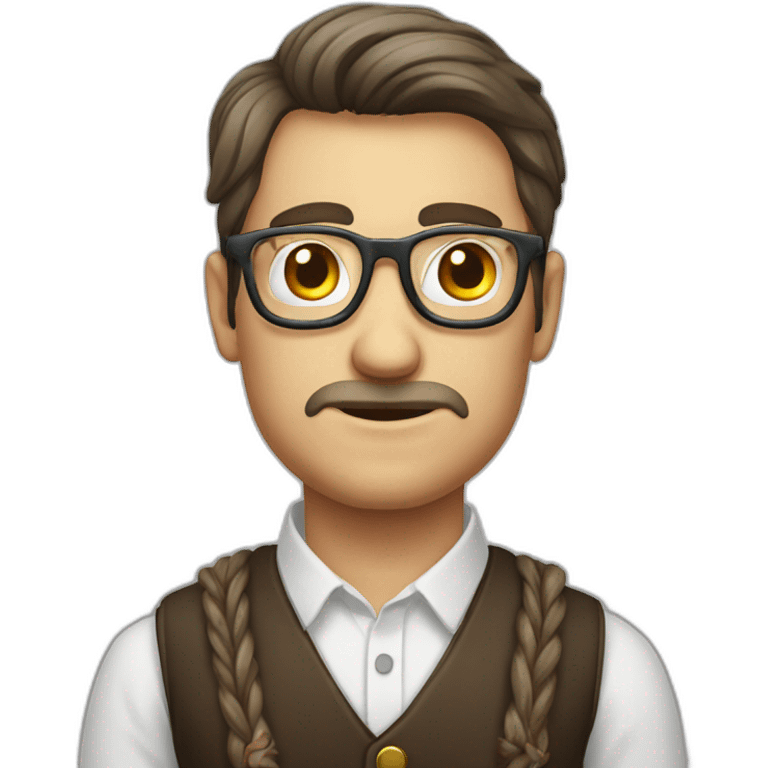 Sick Bavarian nerd emoji