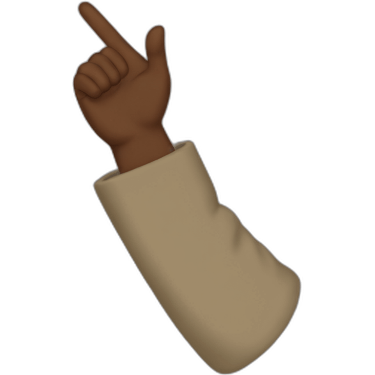 kanye west one hand salute emoji