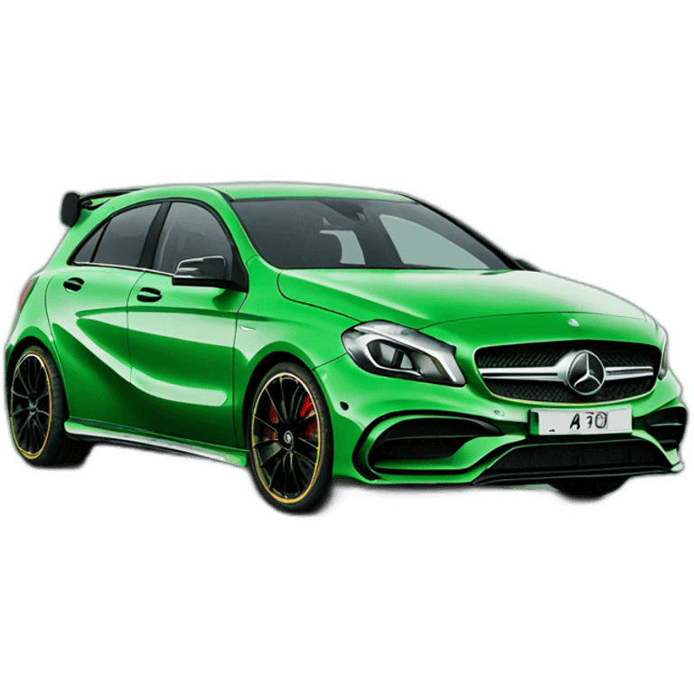 Mercedes a45 Green emoji