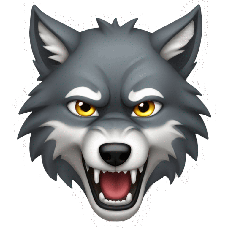 angry wolf emoji