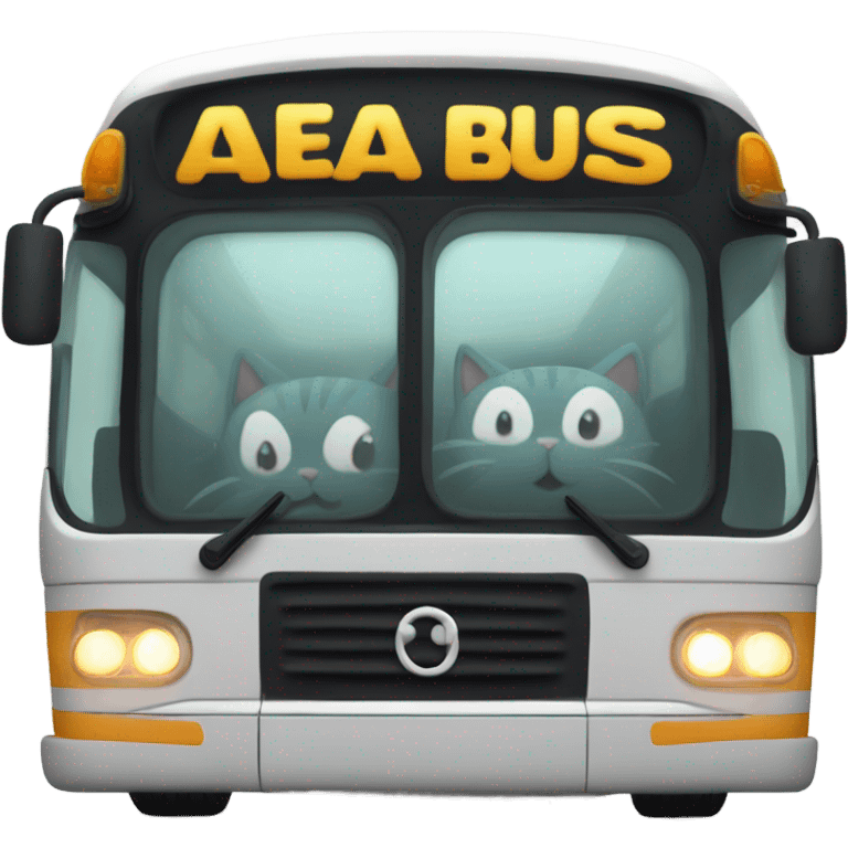 A cat bus emoji