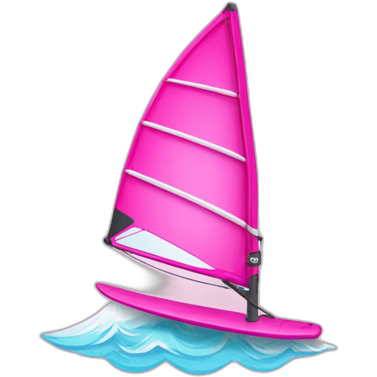 pink windsurf emoji