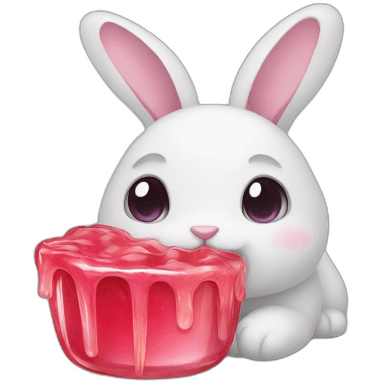 bunny eat jelly  emoji