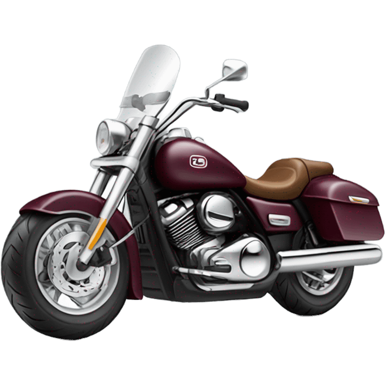 motorcycle burgundy emoji