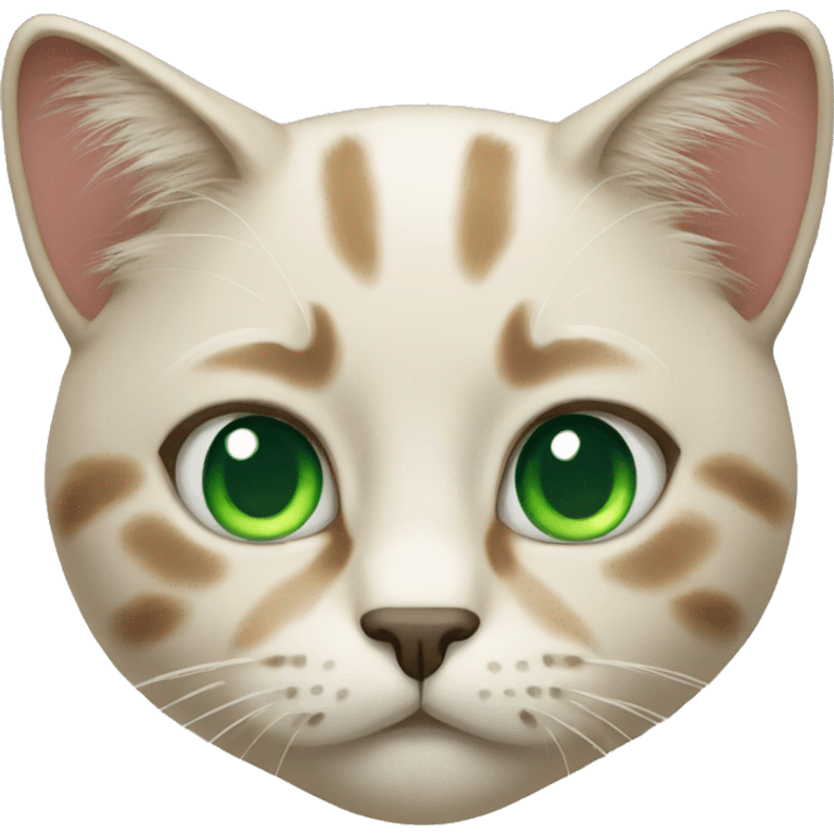 Cat with green eyes  emoji