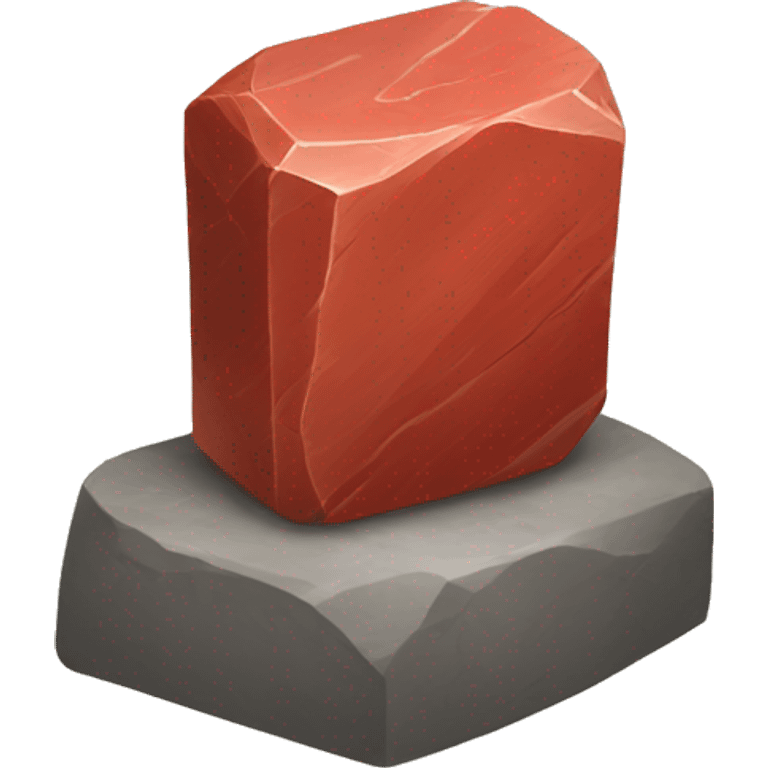 red stone with ticket emoji